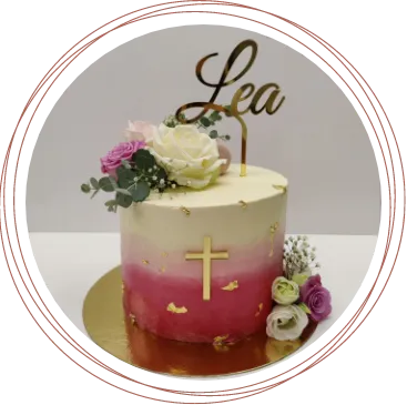 Torte zur Taufe von Lea